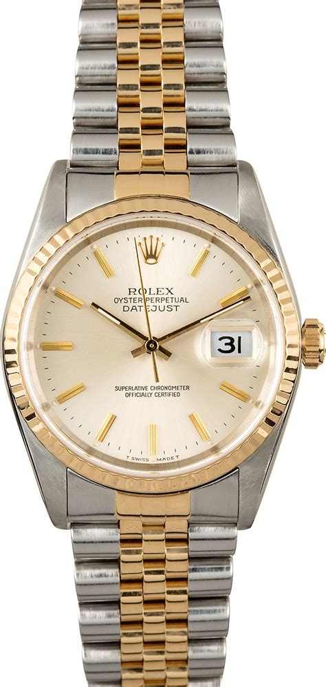 rolex date just 16233|pre owned rolex datejust 16233.